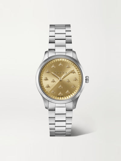 Gucci G-Timeless 32mm stainless steel watch at Collagerie