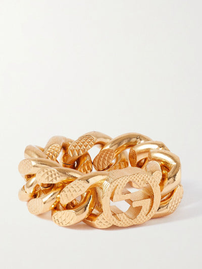 Gucci Gold-tone ring at Collagerie