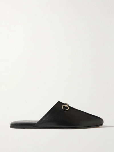 Gucci Horsebit-detailed leather slippers at Collagerie