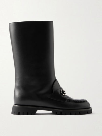 Gucci Horsebit-embellished leather boots at Collagerie