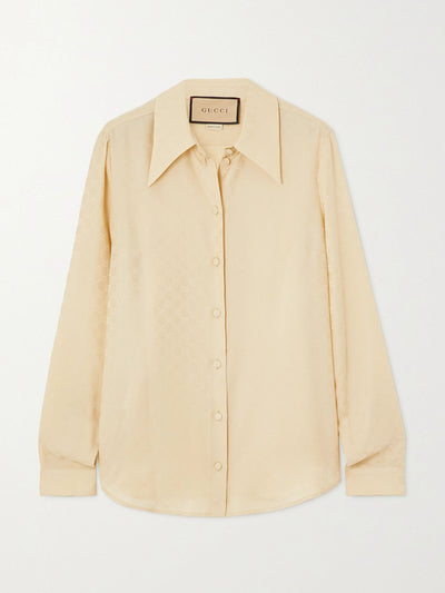 Gucci Silk-jacquard shirt at Collagerie