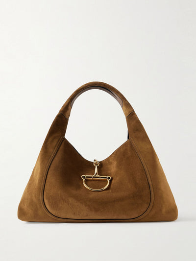 Gucci Softbit suede tote at Collagerie