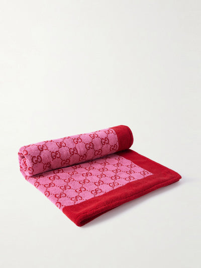 Gucci Terry-jacquard beach towel at Collagerie