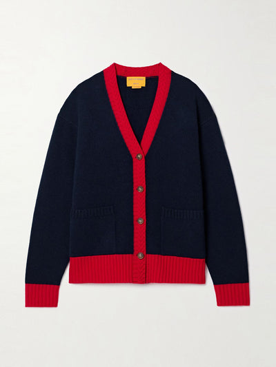 Guest In Residence Color-block cashmere cardigan at Collagerie