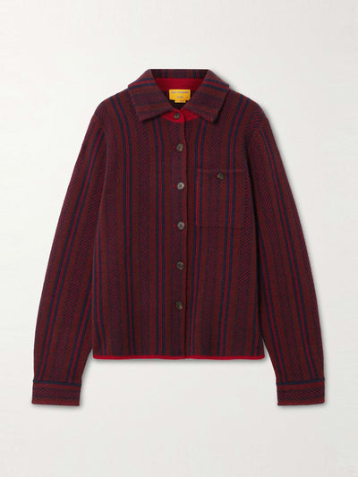 Guest In Residence Dylan striped cashmere cardigan at Collagerie