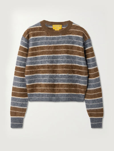 Guest In Residence Grizzly striped brushed-cashmere sweater at Collagerie