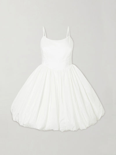 Halfpenny London May gathered taffeta mini dress at Collagerie