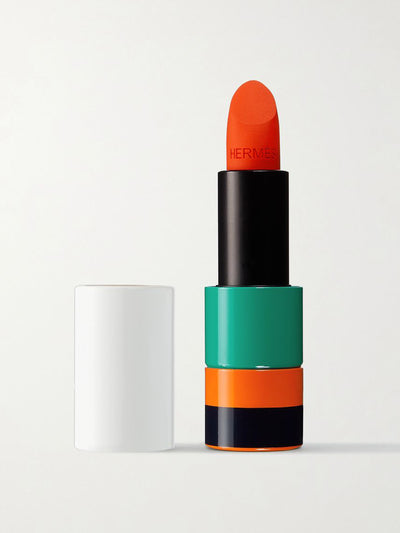 Hermès Beauty Limited Edition Rouge Hermès Matte Lipstick in 44 Orange Néon at Collagerie