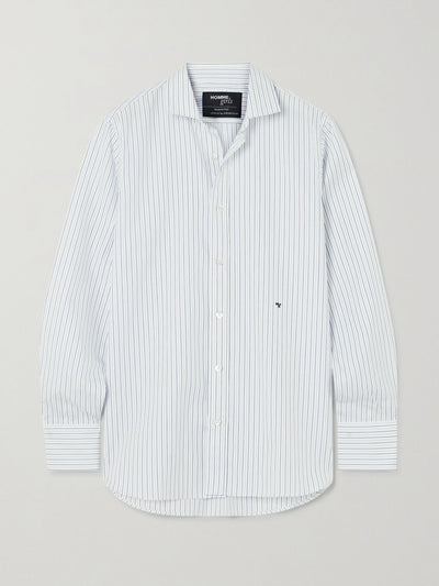 Hommegirls Striped cotton-poplin shirt at Collagerie