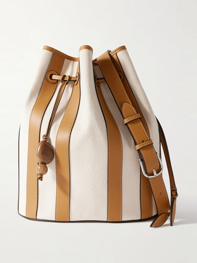 Hunting Season The extra large drawstring in striped canvas at Collagerie