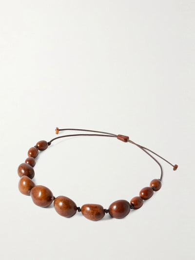 Hunting Season The Statement tagua and leather necklace at Collagerie