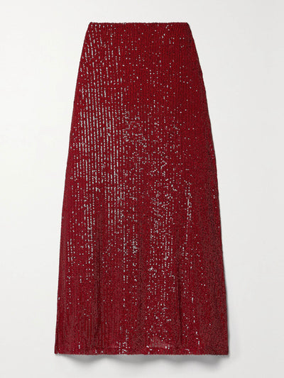 In The Mood for Love Rene sequined tulle maxi skirt at Collagerie
