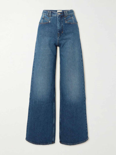 Isabel Marant Lemony high-rise wide-leg jeans at Collagerie