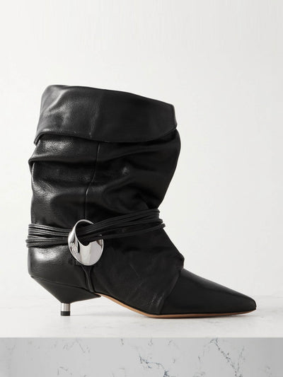 Isabel Marant Embellished leather ankle boots at Collagerie