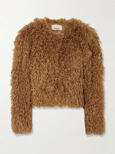 Isabel Marant Faustine faux fur jacket at Collagerie