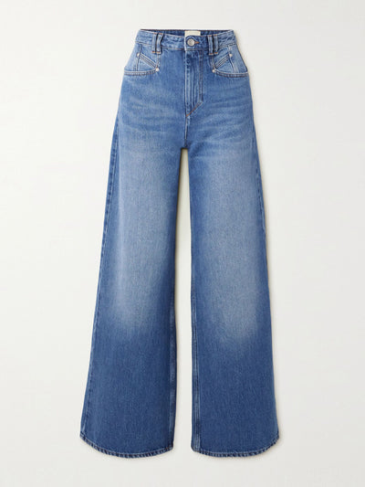 Isabel Marant Lemony high-rise wide-leg jeans at Collagerie