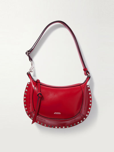 Isabel Marant Oskan Moon studded leather shoulder bag at Collagerie