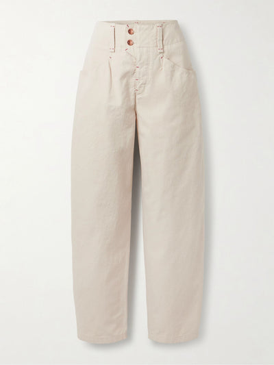 Isabel Marant Oumaya high-rise barrel-leg jeans at Collagerie