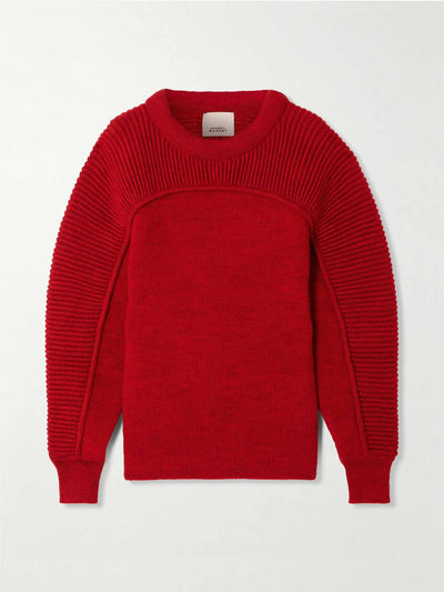 Isabel Marant Hoby ribbed wool sweater at Collagerie