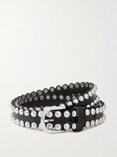 Isabel Marant Zap Bubble studded leather belt at Collagerie