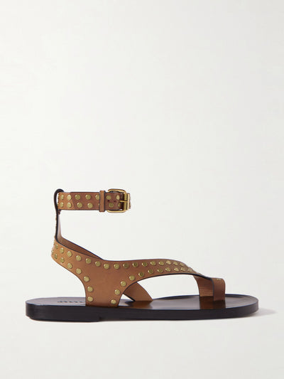 Isabel Marant Jiona studded leather slingback sandals at Collagerie