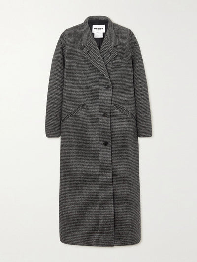 Isabel Marant Étoile Grey wool-tweed coat at Collagerie