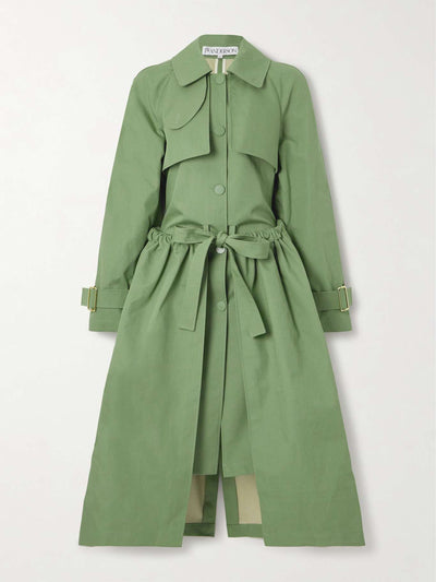 Jw Anderson Layered cotton trench coat at Collagerie