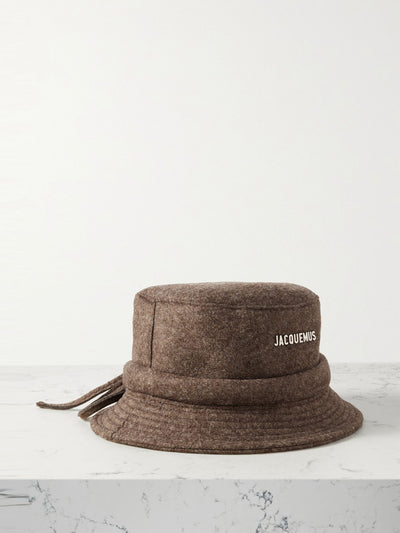 Jacquemus Embellished felt bucket hat at Collagerie