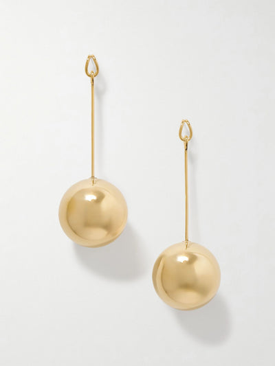 Jacquemus Nodo gold-plated earrings at Collagerie