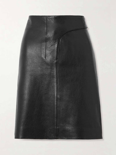 Jacquemus Obra belted leather skirt at Collagerie