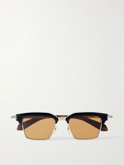 Jacques Marie Mage Alin D-frame gold-tone, titanium and acetate sunglasses at Collagerie