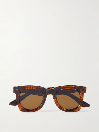 Jacques Marie Mage Ava square-frame tortoiseshell acetate sunglasses at Collagerie