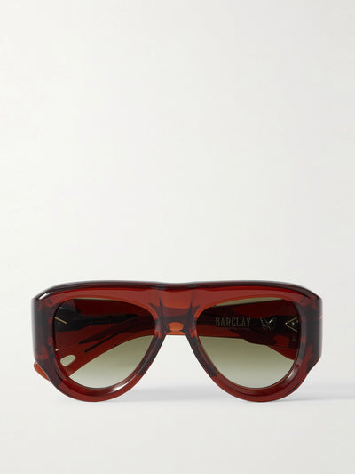 Jacques Marie Mage Barclay aviator-style acetate sunglasses at Collagerie