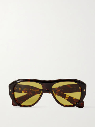 Jacques Marie Mage Round-frame acetate sunglasses at Collagerie