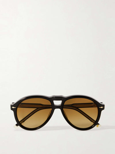 Jacquemus Valkyrie aviator-style acetate sunglasses at Collagerie