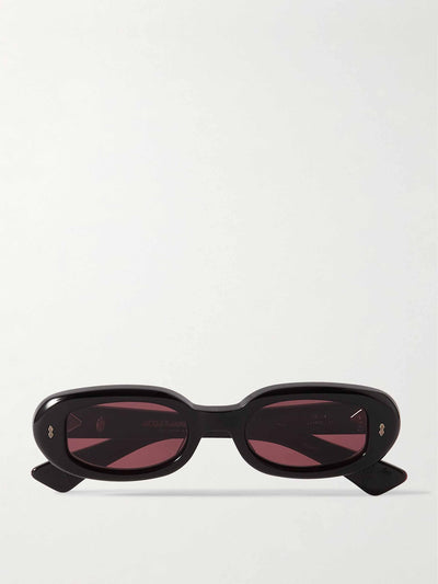 Jacques Marie Mage Besset oval-frame acetate sunglasses at Collagerie