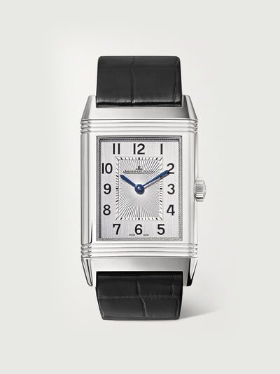 Jaeger-Lecoultre Stainless steel and alligator watch at Collagerie