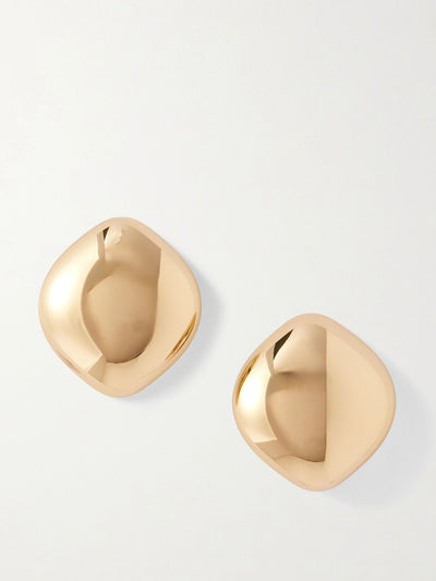 Jennifer Fisher Puffy Cushion gold-plated earrings at Collagerie