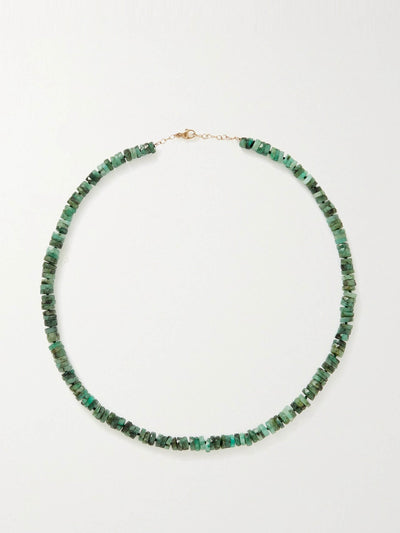 Jia Jia Gold emerald necklace at Collagerie