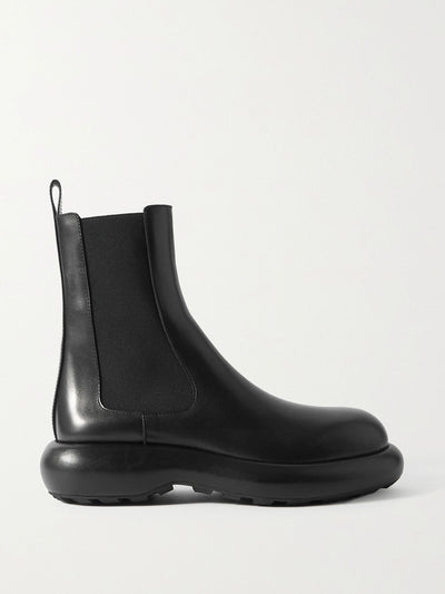 Jil Sander Leather Chelsea boots at Collagerie