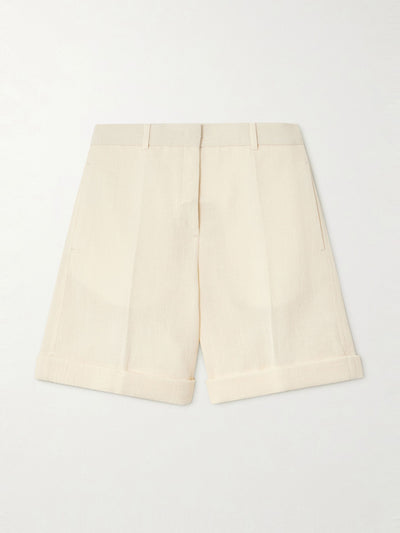 Jil Sander Linen shorts at Collagerie