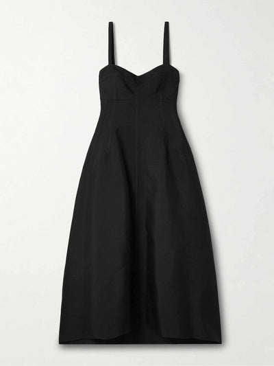 Jil Sander Twill midi dress at Collagerie