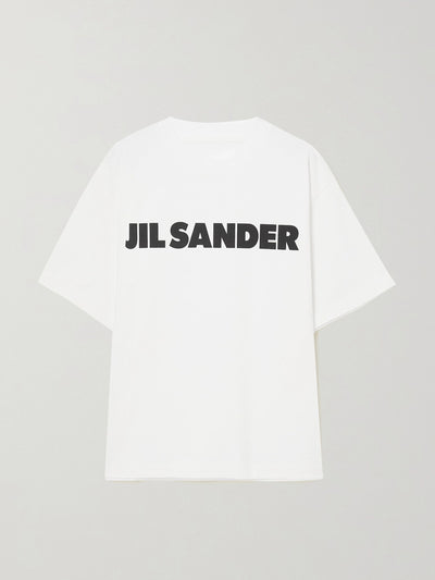 Jil Sander Printed cotton-jersey T-shirt at Collagerie