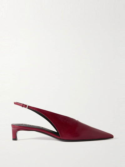 Jil Sander Leather slingback pumps at Collagerie