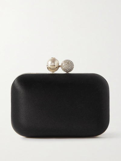 Jimmy Choo Cloud embellished satin clutch at Collagerie