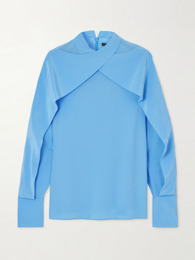 Joseph Bailie layered silk crepe de chine blouse at Collagerie