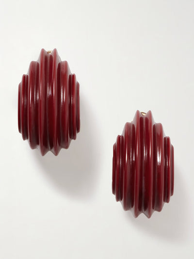 Julietta Cassetto resin clip earrings at Collagerie