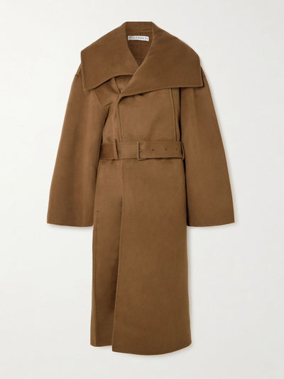 JW Anderson Belted wool-felt coat at Collagerie