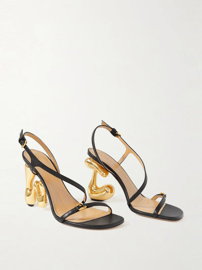 Jw Anderson Bubble Heel leather slingback sandals at Collagerie