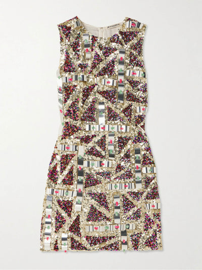 JW Anderson Embellished sequinned tulle mini dress at Collagerie